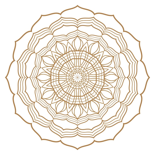 Mandala Vector Luksusowy Ozdobny Projekt