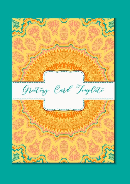 Mandala Vintage Template Card