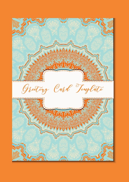 Mandala Vintage Template Card