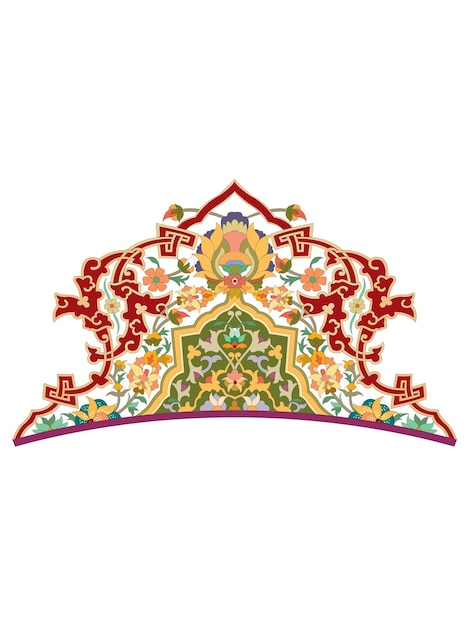 Mandala W Etnicznym Okrągłym Ornamentie W Stylu Farby Punktowej. Ręcznie Rysowane Tło. Islamski, Arabski,