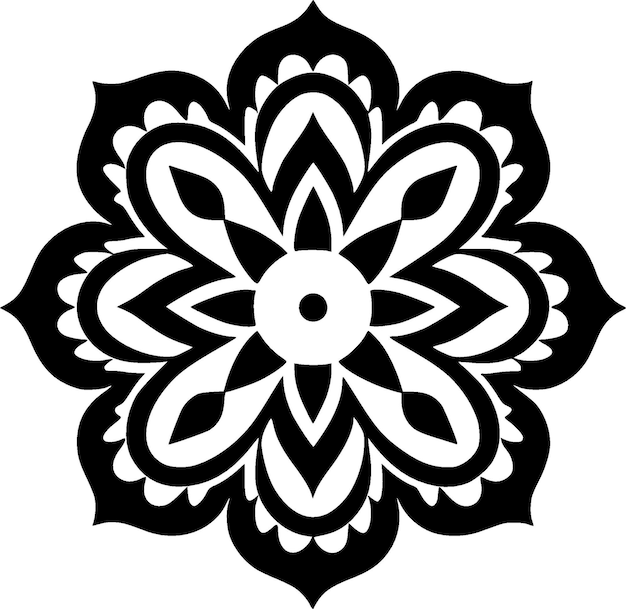 Mandala Wysokiej Jakości Logo Wektorowe Ilustracja Wektorowa Idealna Do Grafiki Tshirt