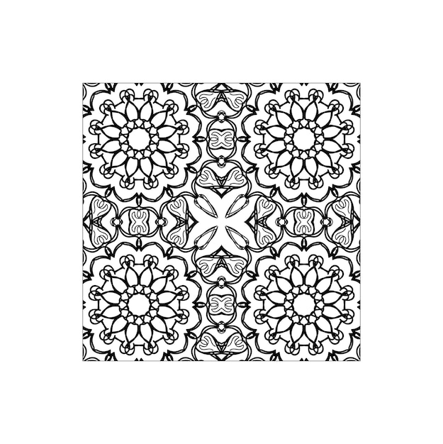 Mandala wzór kwiatowy ornament