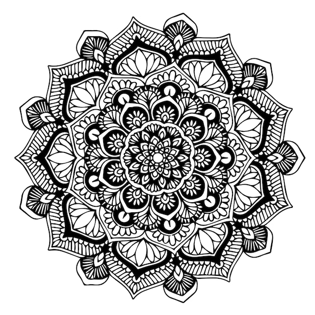 Plik wektorowy mandala