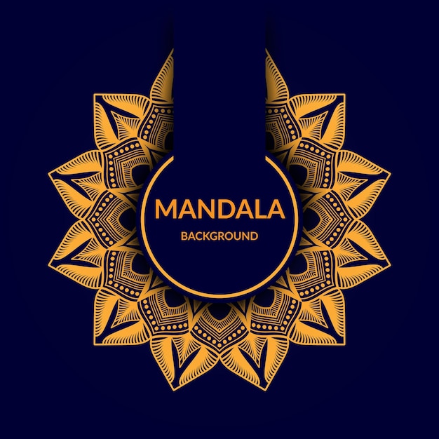 Mandela Ilustracja Tła Luksusowy Projekt Mandali