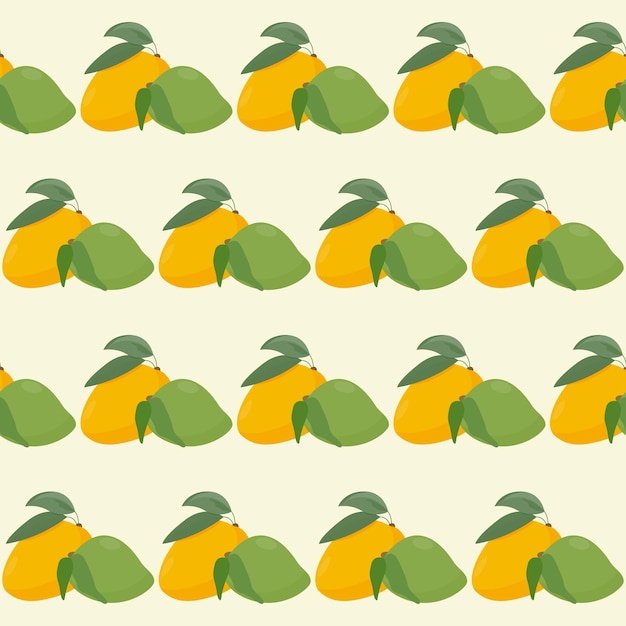 Plik wektorowy mango fruit seamless endless textile fabric próbka papieru do pakowania drukuj tapetę design art