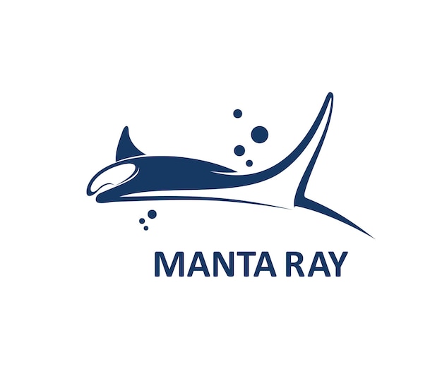 Manta Ray Zwierzęce życie Oceaniczne I Ikona Ryb Morskich