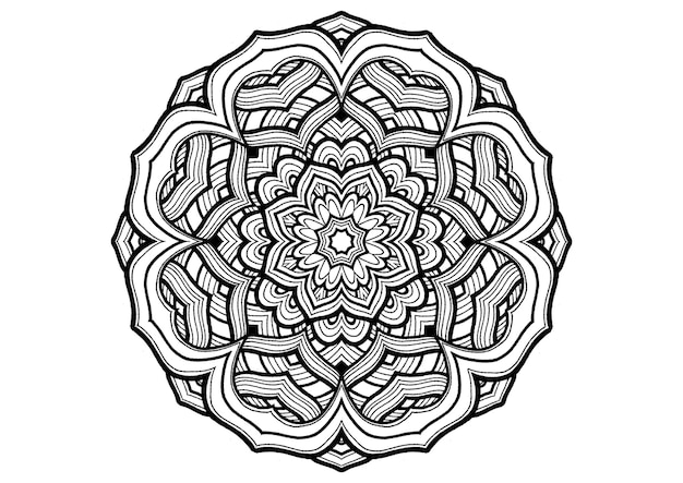Mantra Mandala, Sztuka medytacji dla dorosłych do kolorowania Rysunek rękami według sztuki autorstwa wujka 026