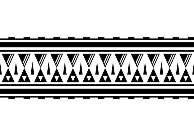 Plik wektorowy maoryska polinezyjska bransoletka tatuażowa