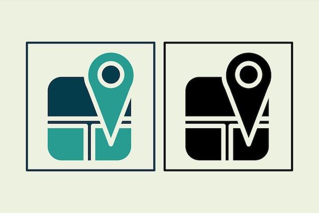 Map icon icon related to UI elements suitable for web site app user interfaceselement printable etc solid icon style simple vector design editable