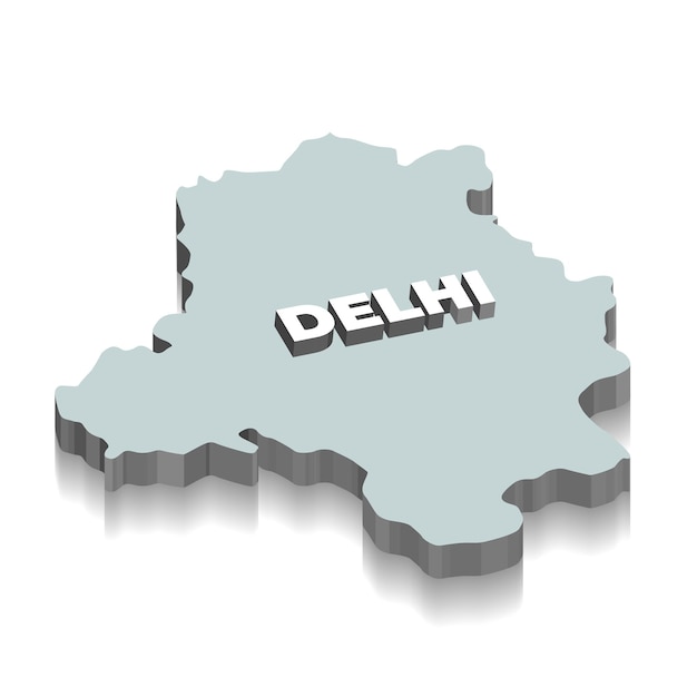 Mapa 3d Delhi, Stolica Indii