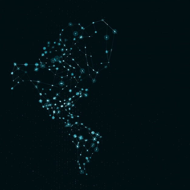 Mapa Ameryki Północnej I Południowej