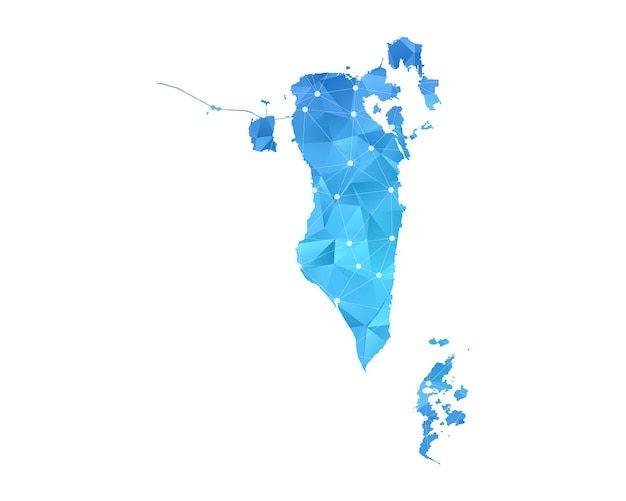 Mapa Bahrajnu Kropki Wielokątne Streszczenie Geometryczne.