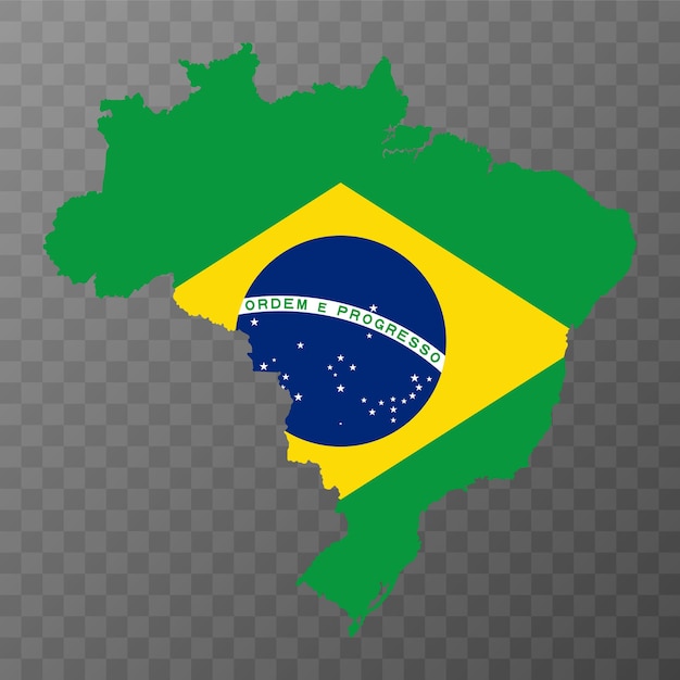 Mapa Brazylii z ilustracji wektorowych państw