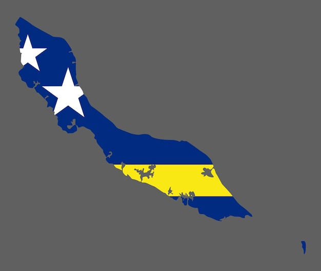 Mapa Curacao z amerykańską flagą kartografii