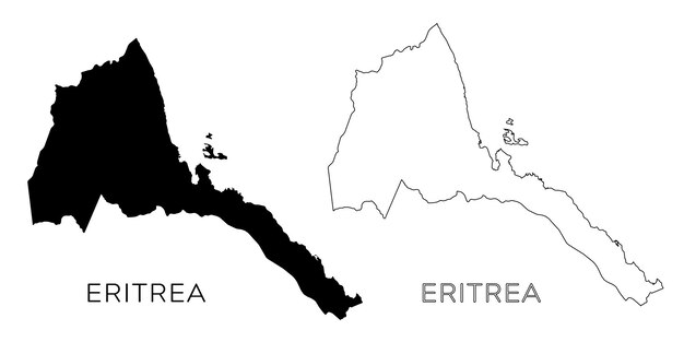 Mapa Erytrei i Erytrei.
