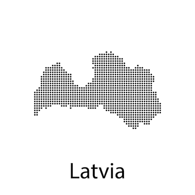 Mapa I Flaga łotwy