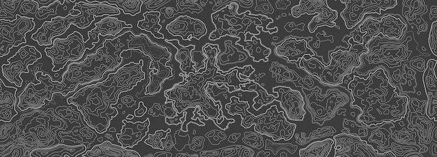 Mapa Konturowa Tekstura Topograficzna Z Liniami Topo Reliefu Abstrakcyjne Tło Geograficzne I Ilustracja Wektorowa Wzoru Terenu Bez Szwu