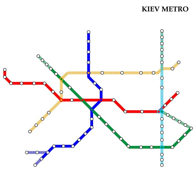 Mapa Metra W Kijowie