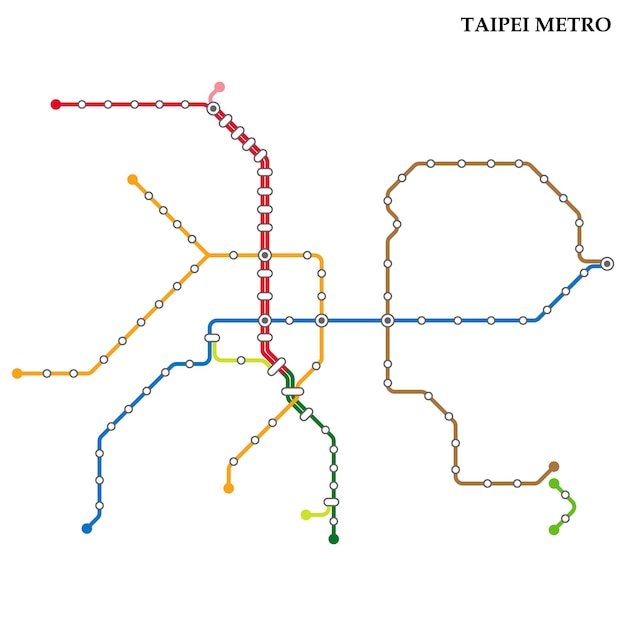 Mapa metra w Tajpej