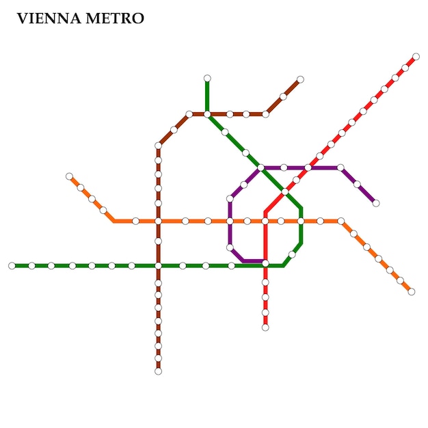 Mapa metra w Wiedniu