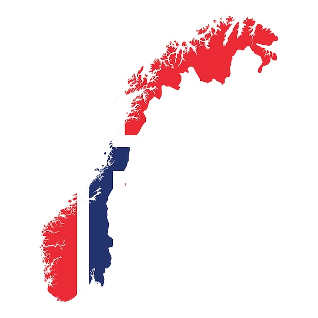 Mapa Norwegii