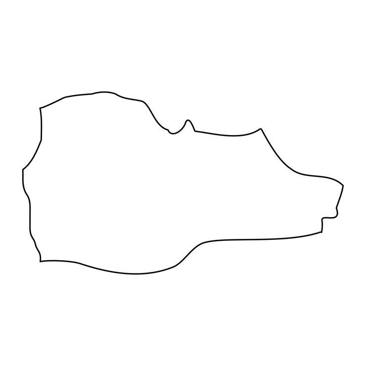 Wektor mapa okręgu attard podział administracyjny malty ilustracja wektorowa