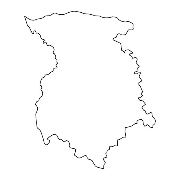 Mapa Powiatu Mariampolskiego Podziału Administracyjnego Litwy Ilustracji Wektorowych