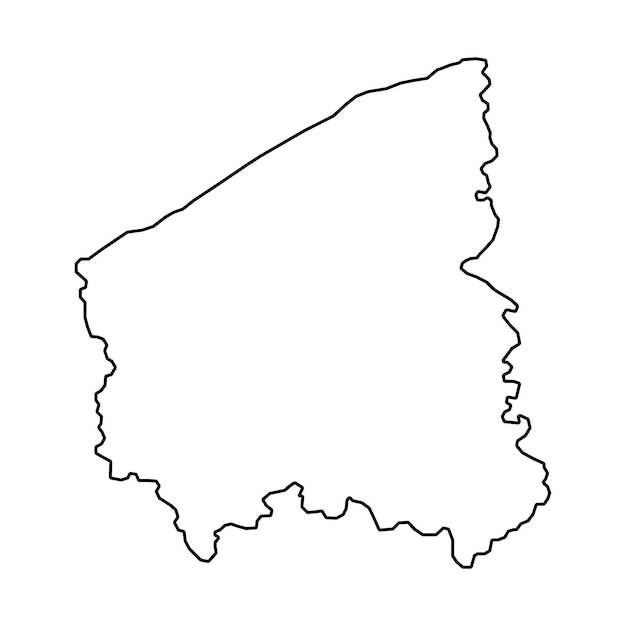 Mapa Prowincji Flandria Zachodnia, Prowincje Belgii, Ilustracji Wektorowych