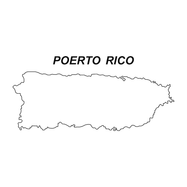 Mapa Puerto Rico.