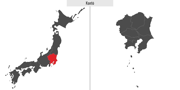 Mapa Regionu Kanto W Japonii