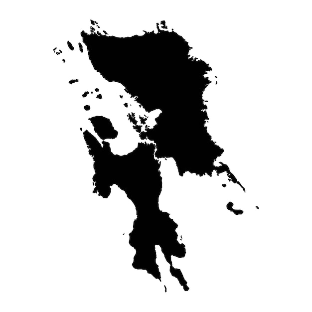Plik wektorowy mapa regionu wschodnich visayas podział administracyjny filipin ilustracja wektorowa