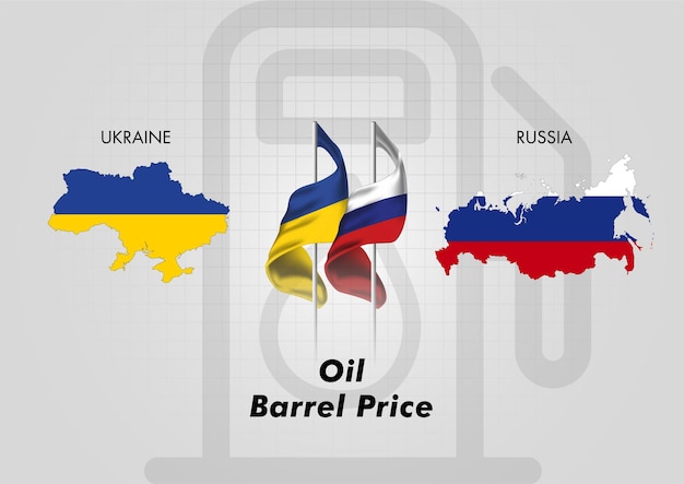 Mapa Rosji I Ukrainy Módlcie Się Za Ukrainę Z Rosji Znakiem Zatrzymania Wojny