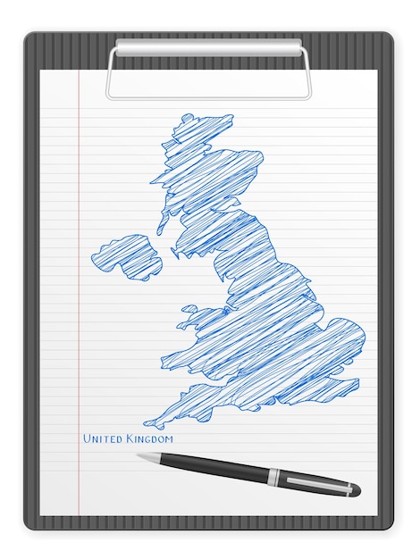 Mapa Schowka W Wielkiej Brytanii