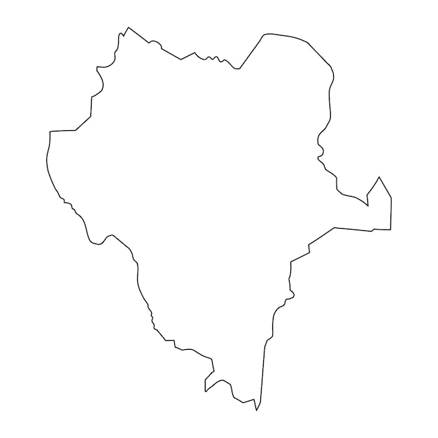 Mapa Stanu Durango, Podział Administracyjny Kraju Meksyku Ilustracja Wektora
