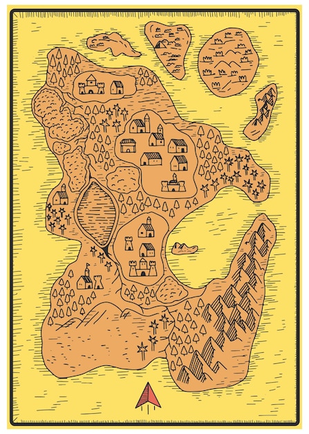 Plik wektorowy mapa świata fantasy 2