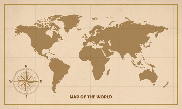 Mapa świata Na Ilustracji