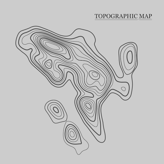 Mapa topograficzna Ilustracja wektorowa Tło mapy konturowej