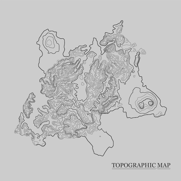 Mapa topograficzna Ilustracja wektorowa Tło mapy konturowej