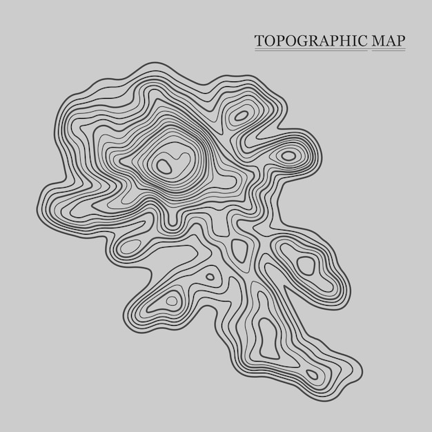 Mapa Topograficzna Ilustracja Wektorowa Tło Mapy Konturowej