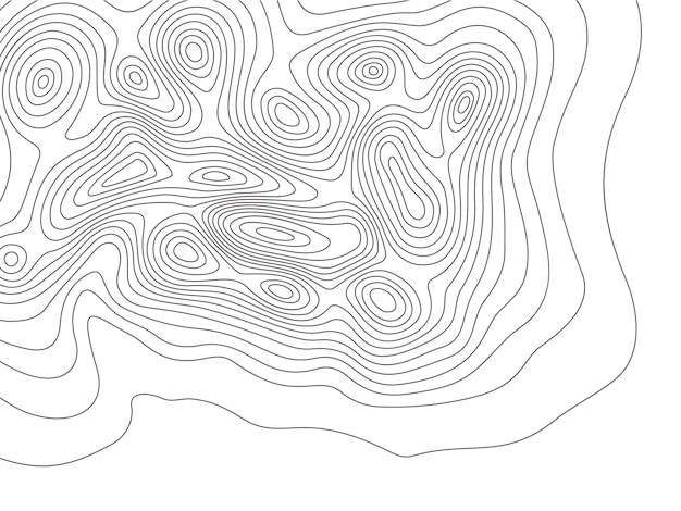 Mapa Topograficzna. Kartograficzne Linie Konturowe Gór, Mapy Wysokościowe I Topologia Linii Konturowych Ziemi