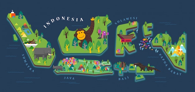 Mapa Turystyki W Indonezji