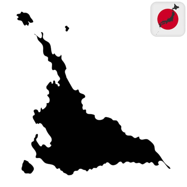 Mapa Wyspy Miyako Ilustracja Wektorowa