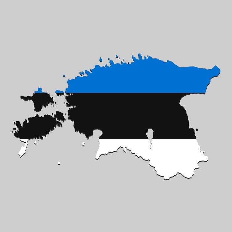 Wektor mapa z flagą narodową