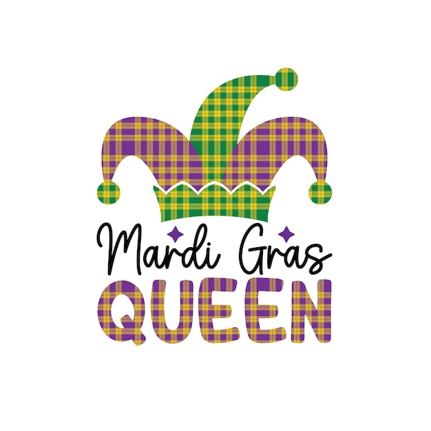 Plik wektorowy mardi gras svg projekt koszulki