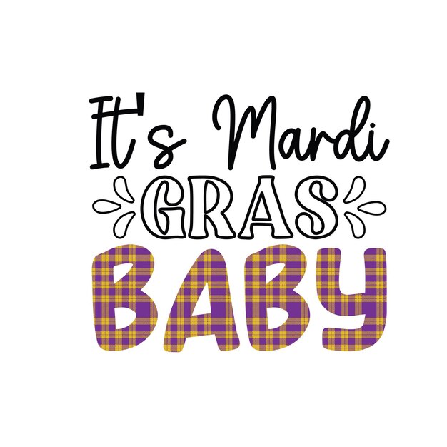 Mardi Gras Svg Projekt Typografii