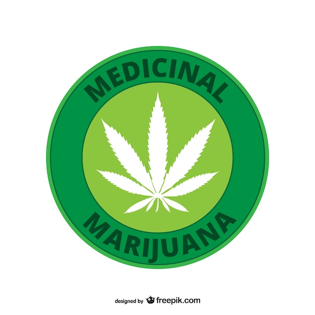 Plik wektorowy marihuana lecznicza