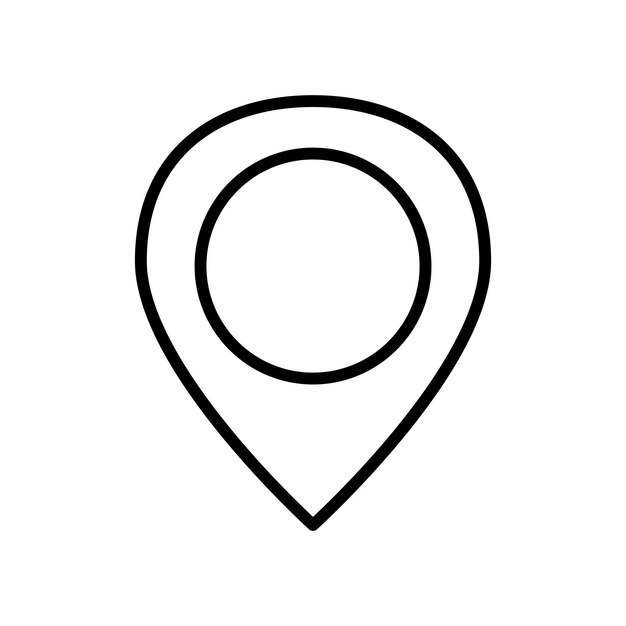 Marker icon set map location pin vector symbol pozycja wskaźnik przycisk adres marker znak