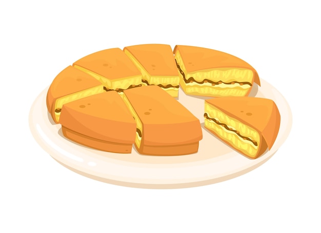 Martabak Indonezyjski Pancake Street Food Wektor ilustracji kreskówek