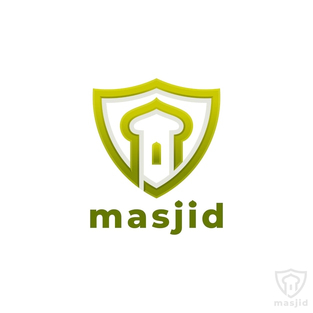 Masjid - Szablon Logo Islamskiego Meczetu