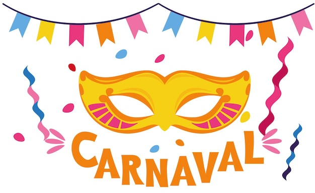 Maska karnawałowa w stylu Mardi Gras Oddzielne wektory